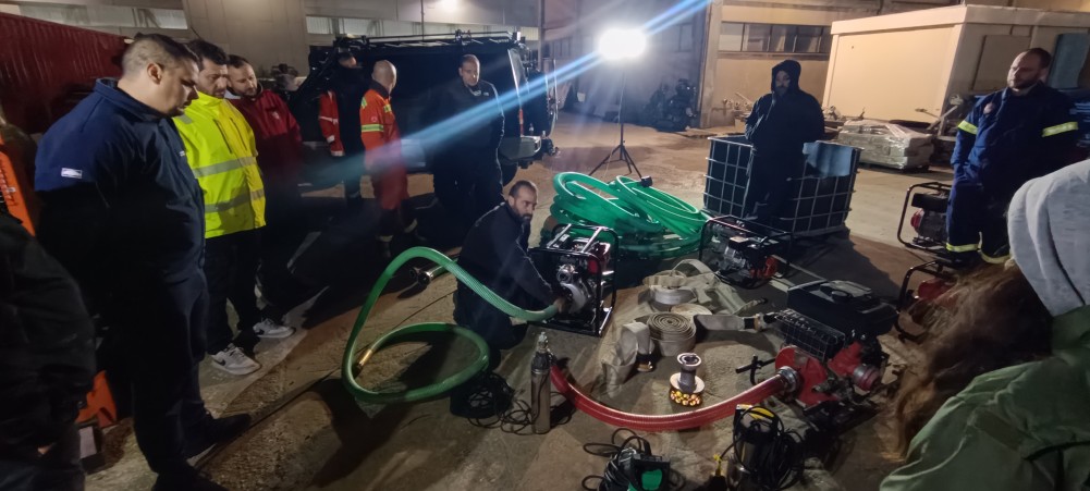 Εκπαίδευση Τμήματος Αντιμετώπισης Καταστροφών στις Αντλίες από την ΕΠΟΜΕΑ